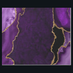 Purple and Gold Faux Glitter Agate Wrapping Paper<br><div class="desc">This elegant and glamourous wrapping paper is versatile and can be used for giving gifts or art and craft projects. It is ideal for any occasion such as birthdays, weddings, bridal showers, baby showers, anniversaries or general gifts. It features purple marble agate on a distressed purple background. The faux gold...</div>