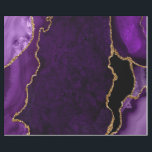Purple and Gold Faux Glitter Agate Wrapping Paper<br><div class="desc">This elegant and glamourous wrapping paper is versatile and can be used for giving gifts or art and craft projects. It is ideal for any occasion such as birthdays, weddings, bridal showers, baby showers, anniversaries or general gifts. It features purple marble agate on a distressed purple background. The faux gold...</div>