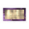 Purple and Gold Foil Agate Business Card