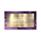 Purple and Gold Foil Agate Business Card