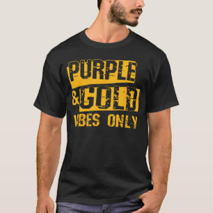 Purple And Gold Game Day Team Spirit School T-Shirt