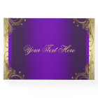 Purple and Gold Guest Book
