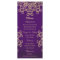 Purple and Gold Indian Style Menu Cards