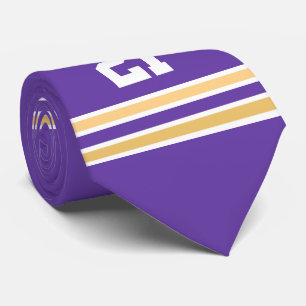 Purple and Gold Jersey Tie