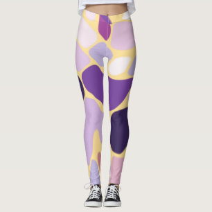 Purple and Gold Leggings