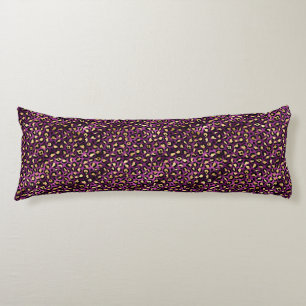 Purple and Gold Leopard Series Design 1 Body Cushion