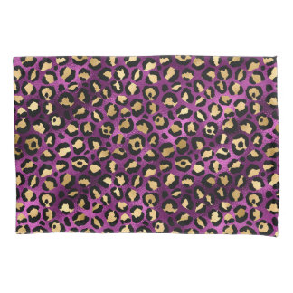 Purple and Gold Leopard Series Design 1 Pillowcase