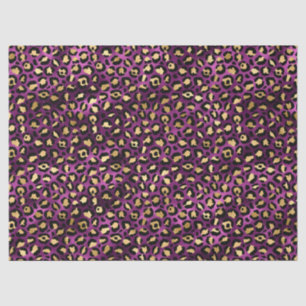 Purple and Gold Leopard Series Design 1 Tissue Paper