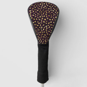 Purple and Gold Leopard Series Design 2 Golf Head Cover