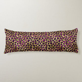 Purple and Gold Leopard Series Design 4 Body Cushion