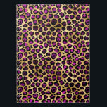 Purple and Gold Leopard Series Design 4 Notebook<br><div class="desc">The Purple and Gold Leopard Series Design: Designs for the Safari dreamer,  the one who wants to decorate with safari inspired dreams.</div>
