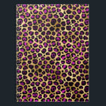 Purple and Gold Leopard Series Design 4 Notebook<br><div class="desc">The Purple and Gold Leopard Series Design: Designs for the Safari dreamer,  the one who wants to decorate with safari inspired dreams.</div>