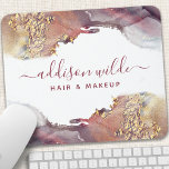Purple And Gold Modern Art Liquid Watercolor Ink Mouse Mat<br><div class="desc">Purple And Gold Modern Art Liquid Watercolor Ink Mouse Pad. Perfect for makeup artists,  hair stylists,  cosmetologists,  and more!</div>