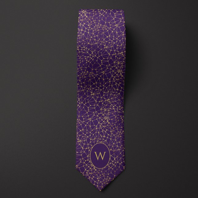 Purple and Gold Neurons Tie (Creator Uploaded)