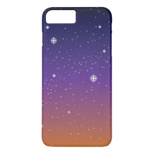Purple and Gold Starry Sunset Sky iPhone 8 Plus/7 Plus Case