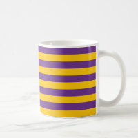 Purple and Gold Stripes Mug
