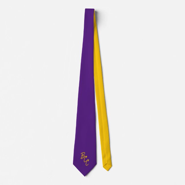 Purple and Gold Tie (Front)