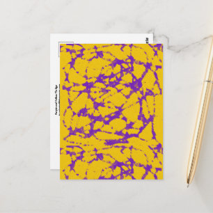 Purple and Gold Tie Dye Postcard