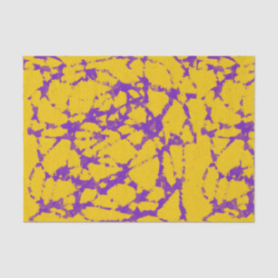 Purple and Gold Tie Dye Tissue Paper