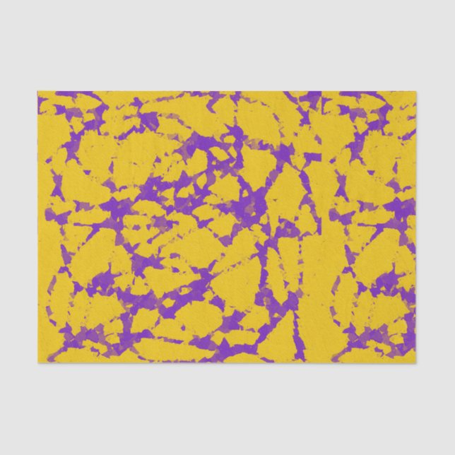 Purple and Gold Tie Dye Tissue Paper (Front)