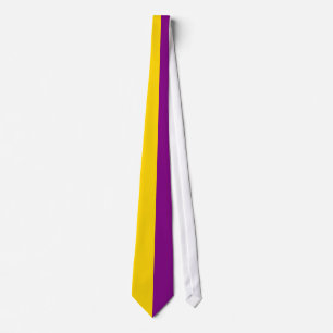 Purple and Gold Two Colour Tie