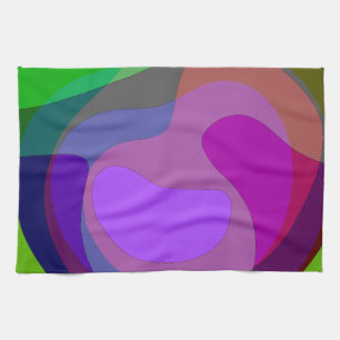 Purple And Green 403 Tea Towel