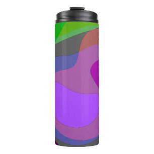 Purple And Green 403 Thermal Tumbler