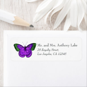 Purple and Green Butterfly