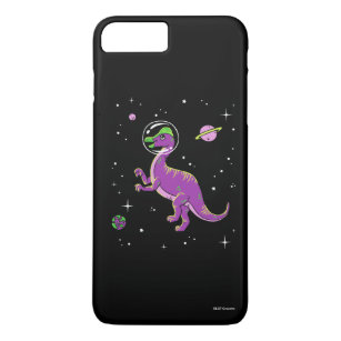 Purple And Green Corythosaurus Dinos In Space Case-Mate iPhone Case