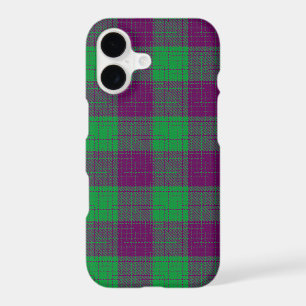 Purple and Green Crosshatch Chequered Pattern 