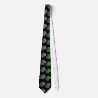 Purple and Green Design Tie
