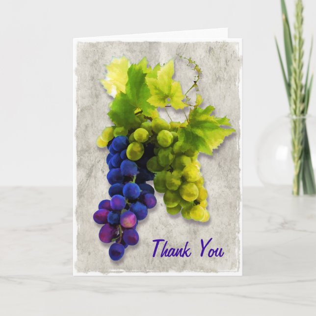 Purple and Green Grapes Thank You (Front)