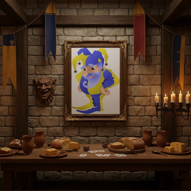 Purple And Green Jester Poster (Creator Uploaded)