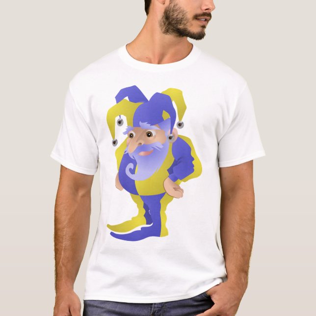 Purple And Green Jester T-Shirt (Front)