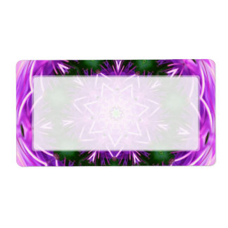 Purple and Green Kaleidoscope Mandala