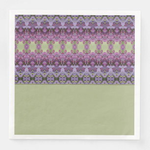 Purple And Green Napkin