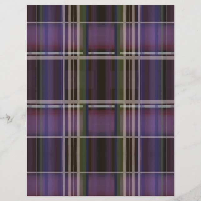 Purple and Green plaid (Front)