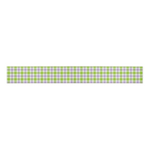 Purple and Green Plaid Grosgrain Ribbon