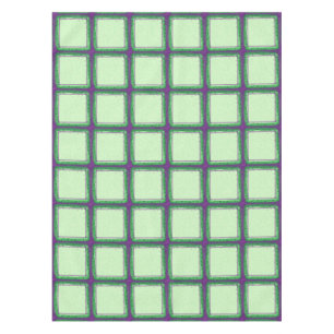 Purple and Green Plaid Table Cloth