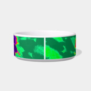 Purple and Green Tie Dye Bowl