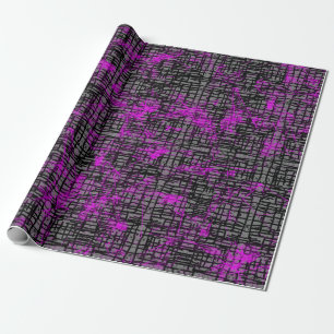 Purple and Grey abstract Wrapping Paper