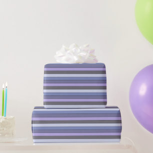 Purple And Grey Colour Stripes On Watercolor Paper
