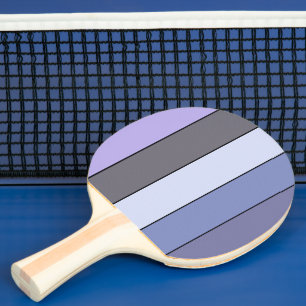 Purple And Grey Colour Stripes On Watercolor Paper Ping Pong Paddle