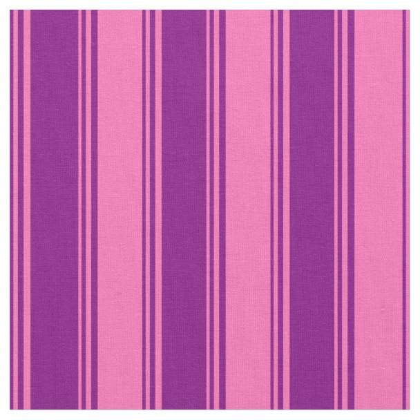 Purple And Hot Pink Coloured Stripes Fabric Uk 6461