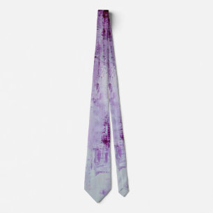 Purple and lavender abstract men's neck tie