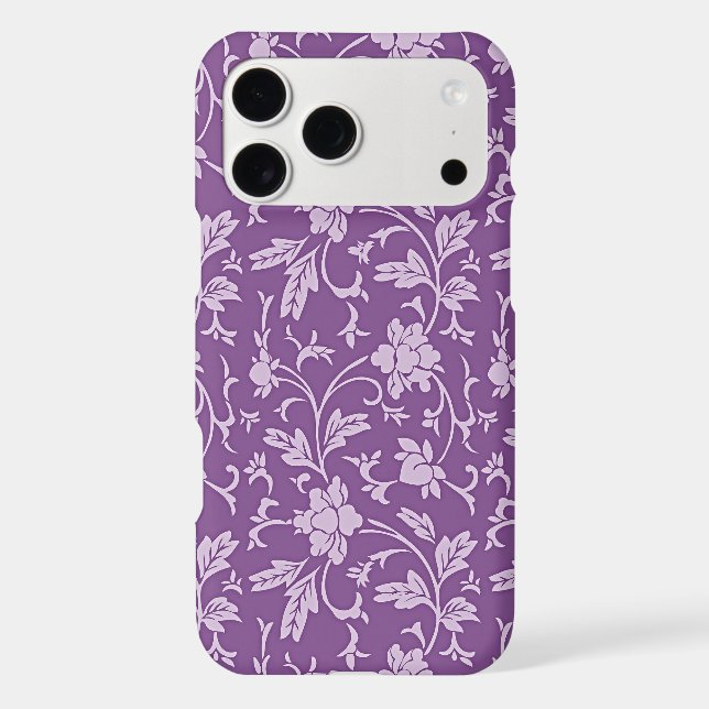 Purple and lavender floral pattern (Back)