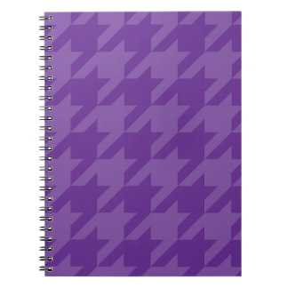 Purple and Lavender Houndstooth Notebook