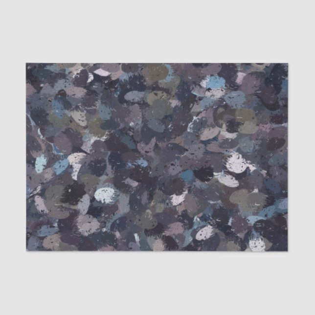 Purple and Lavender Paint Splatter Tissue Paper (Front)