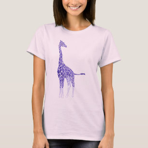 Purple and Lavender Spots Giraffe Tshirts