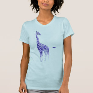 Purple and Lavender Spots Giraffe Tshirts